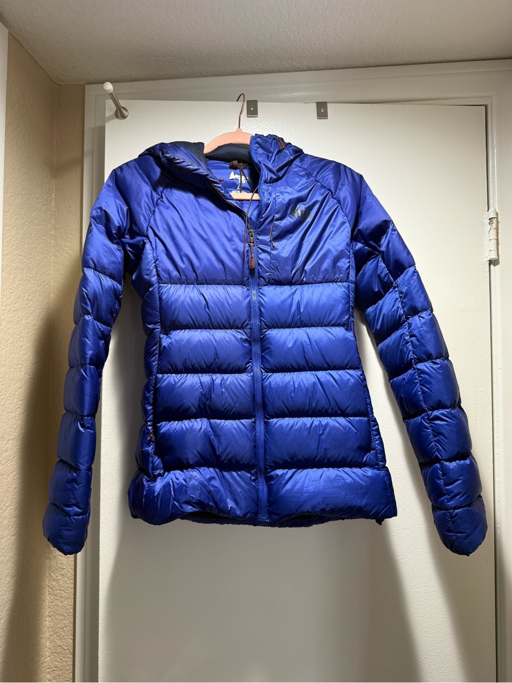 REI Women's Electric Blue Quilted Hooded Puffer